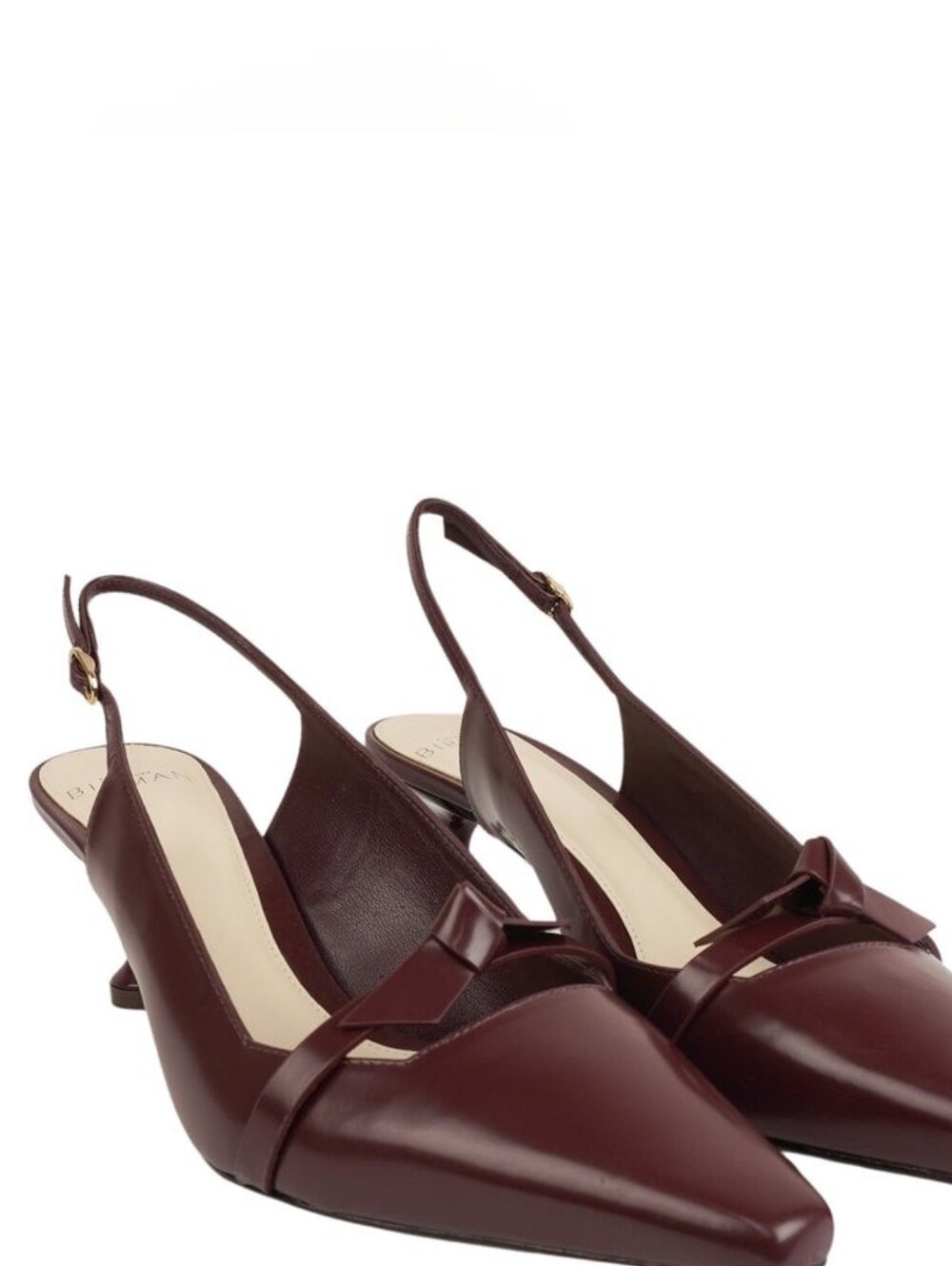 Alexandre Birman Dark Cherry Slingback Mules